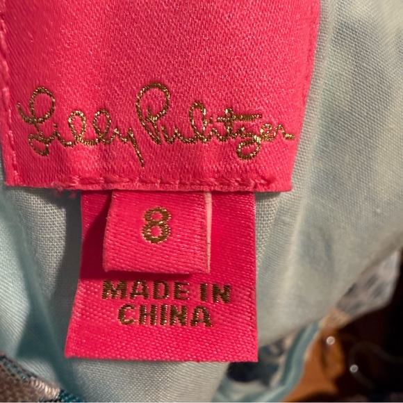 NEW LILLY PULITZER MINI FRANCI DRESS BERMUDA BLUE LAGOON - Picture 14 of 15